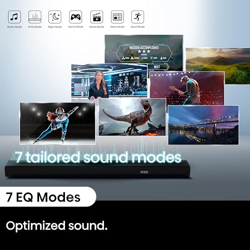 Image of Hisense AX3100Q 3.1ch Soundbar with Wireless Subwoofer, Dolby Atmos, DTS:X, Center Channel, App Control & Remote Control, Bluetooth 5.3, Roku TV Ready, 7 EQ Modes