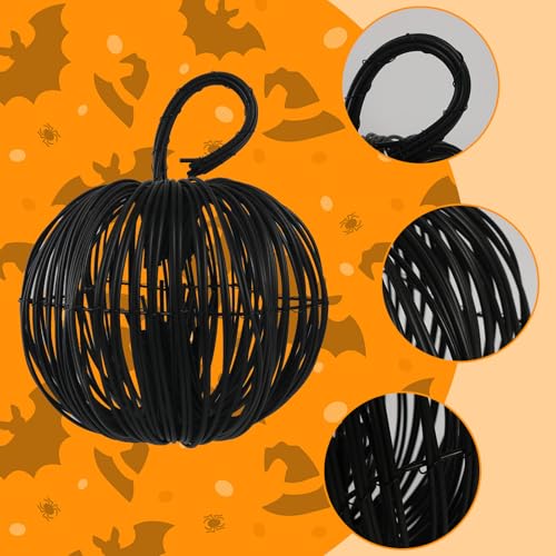 Lámpara colgante de calabazas de ratán tejida para lámpara de techo en dormitorio 5