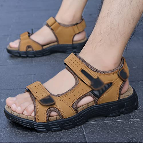 Mens Sandals Genuine Leather Sandals Men Outdoor Casual Lightweight Sandal Men Sandals(42)4