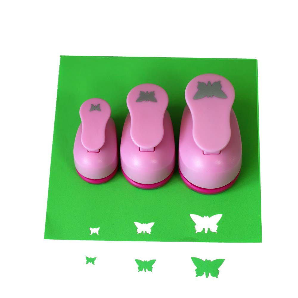 CADY Crafts Punch Set 8mm 15mm 25mm Paper Punches 3pcs/Set (Butterfly)