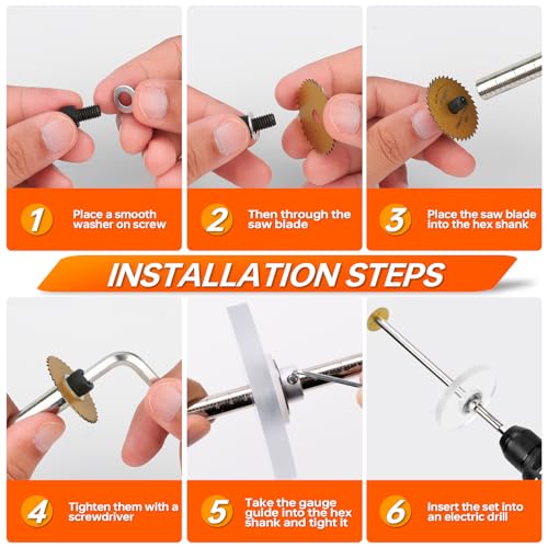 Image of THINKWORK Inside Pipe Cutter for PVC Pipe, Cutter Tool Set with 7 inch Scale Adjustable Depth Gauge, 5PCS Saw Blades and Hex Shank, Plumbing Internal Plastic PVC Pipe ABS Cutter Set