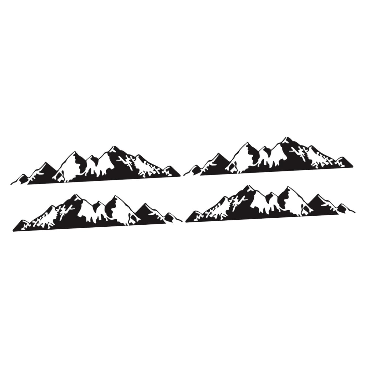 Generic 2pcs Car Sticker Car Body Decals Car Body Stickers Mountain Car Decal Vehicle Body Stickers Car Decor Mountain Bumper Stickers Mountain Life Stickers Pvc Removable The Sign