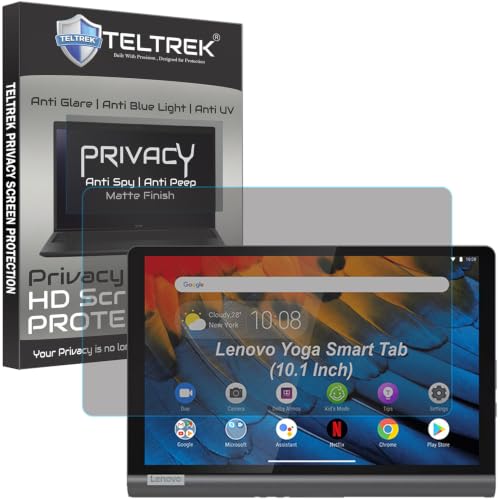 Image of Privacy Matte Anti Peep Screen Guard Compatible With Lenovo Yoga Smart Tab (10.1 inch Inch Tablet) Anti Spy Screenguard Not a Tempered Glass Screen Protector