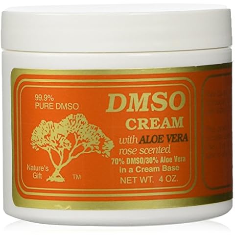 DMSO Cream with Aloe Vera, 4 oz - Rose Scented Skin Moisturizer for Adults Cover