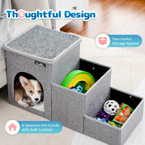 image for Made4Pets Cat Stairs Dog Ladder for Bed, Pet Step for Small Dogs and C
