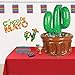 Beistle 2-Pack Inflatable Cactus Coolers, Novelty Blow Up Beverage & Drink Container for Parties, Western Fiesta Party Supplies, Pool Party Decor, 26