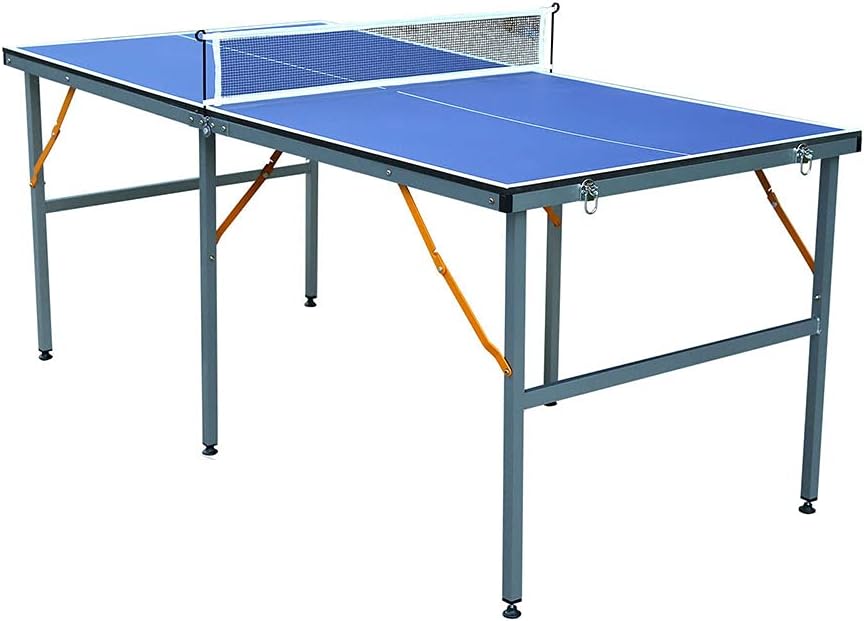 HaoKang Table Tennis Table Ping-Pong Table Set Foldable & Portable Table Mid-Size w/net Indoor/Outdoor for Kids Family Games : Sports & Outdoors