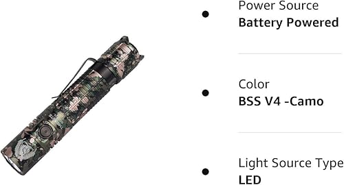 Miniatura 9 de ThruNite BSS V4 Linterna personalizada Black Scout Survival Edition 2523 lúmenes USB recargables EDC linternas, camuflaje blanco frío