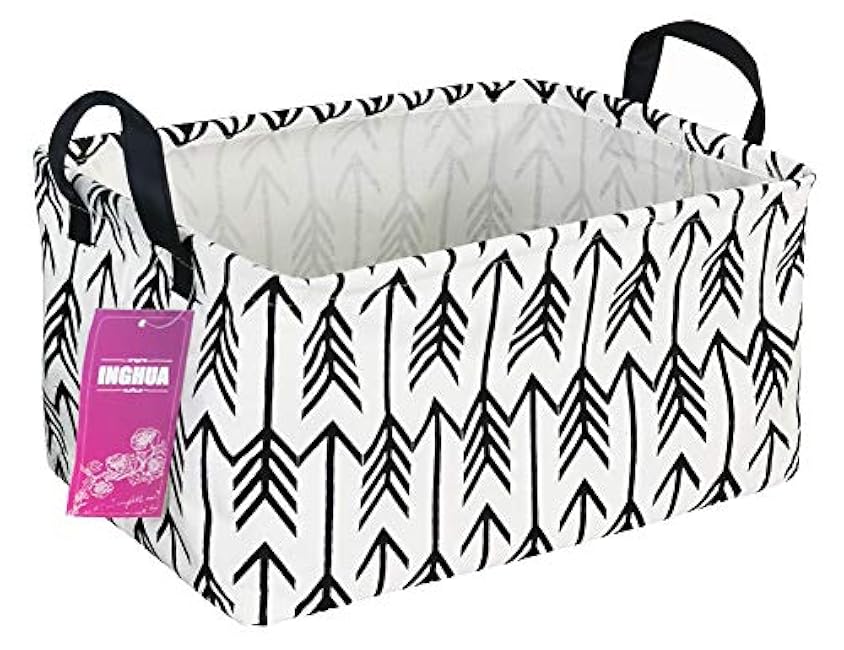 Rectangular Storage Basket Fabric Organizer Bin for Toys,Books,Clothes,Gifts,Pets-Perfect for Home,Office,Nursery,Dorm,Shelf(Rec Spaceships)