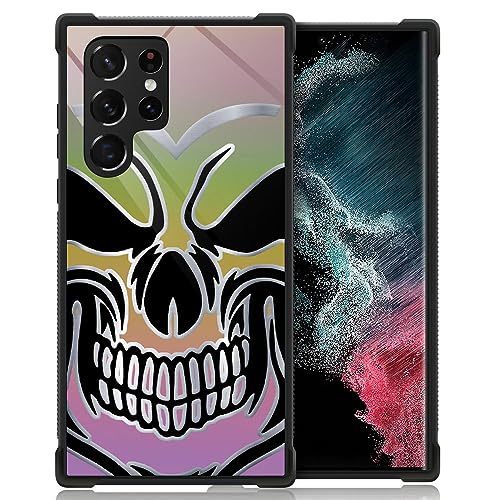 Coque Samsung Galaxy S22 Ultra antichoc - ZHEGAILIAN protection Tech Skull 6,8 pouces