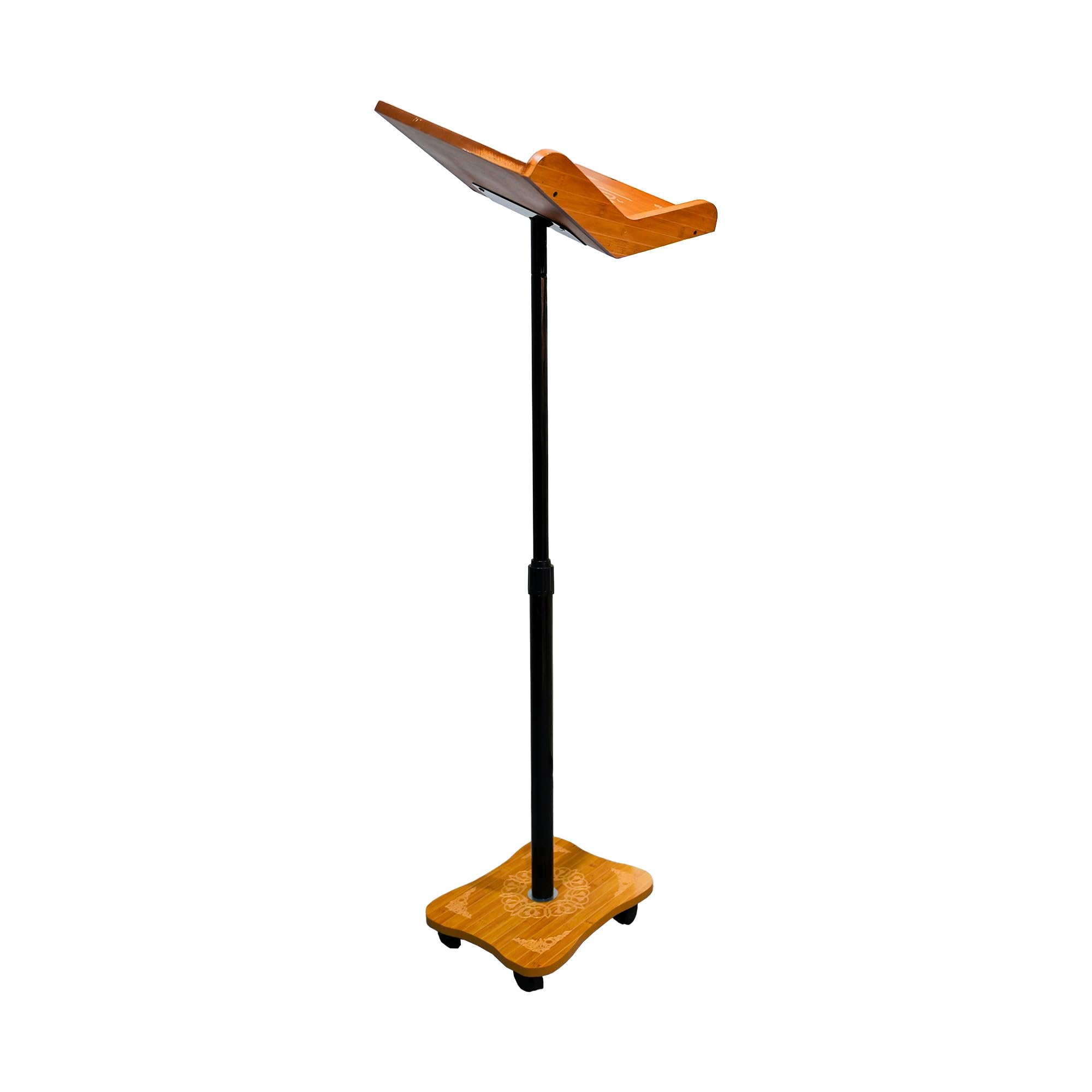 Quran Stand Holder Tall! Wooden Quran Book Holder Stand for Reading! Salamstore Quran Stand! (Yellow Color)