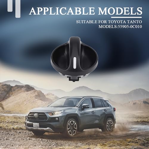 Middrivr QP3153 3Pc A/C Control Knobs, Car Ac Switch, Temperature Control Switch, Heater Control Knob, Air Conditioner Climate Control Knobs Replaces Oe 55905-0C010 thumb #3
