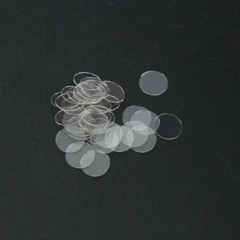 Lab Microscope Accessories 100pcs Round Microscope Glass Slide Cover Slips Blank Slides Coverslip Thickness 0.13-0.17mm 1 Box, 3 4 5 6 8mm(6mm)