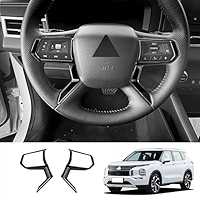 For Mitsubishi Outlander Accessories Steering Wheel Trim Interior Decaration Mitsubishi