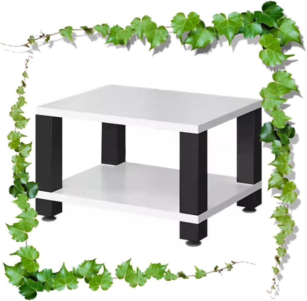 Audio Video Media Stand 1/2/3-Tier Media Storage Shelves AV Media Stand Audio Rack Stereo Component Storage Cabinet Solid Wood HiFi Stand(White,37.5cm-14.7in)