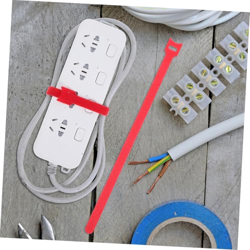 Organizadores de Cordón con Sujetadores Rápidos 100 piezas, Cintas para Cables Auto-adhesivas Resistentes para Gestión de Cables en Electrodomésticos y Escritorios miniatura 7