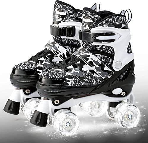 Roller Skates for Girls Womens Boys Ages 8-12 Adjustable Kids Youth Teens...