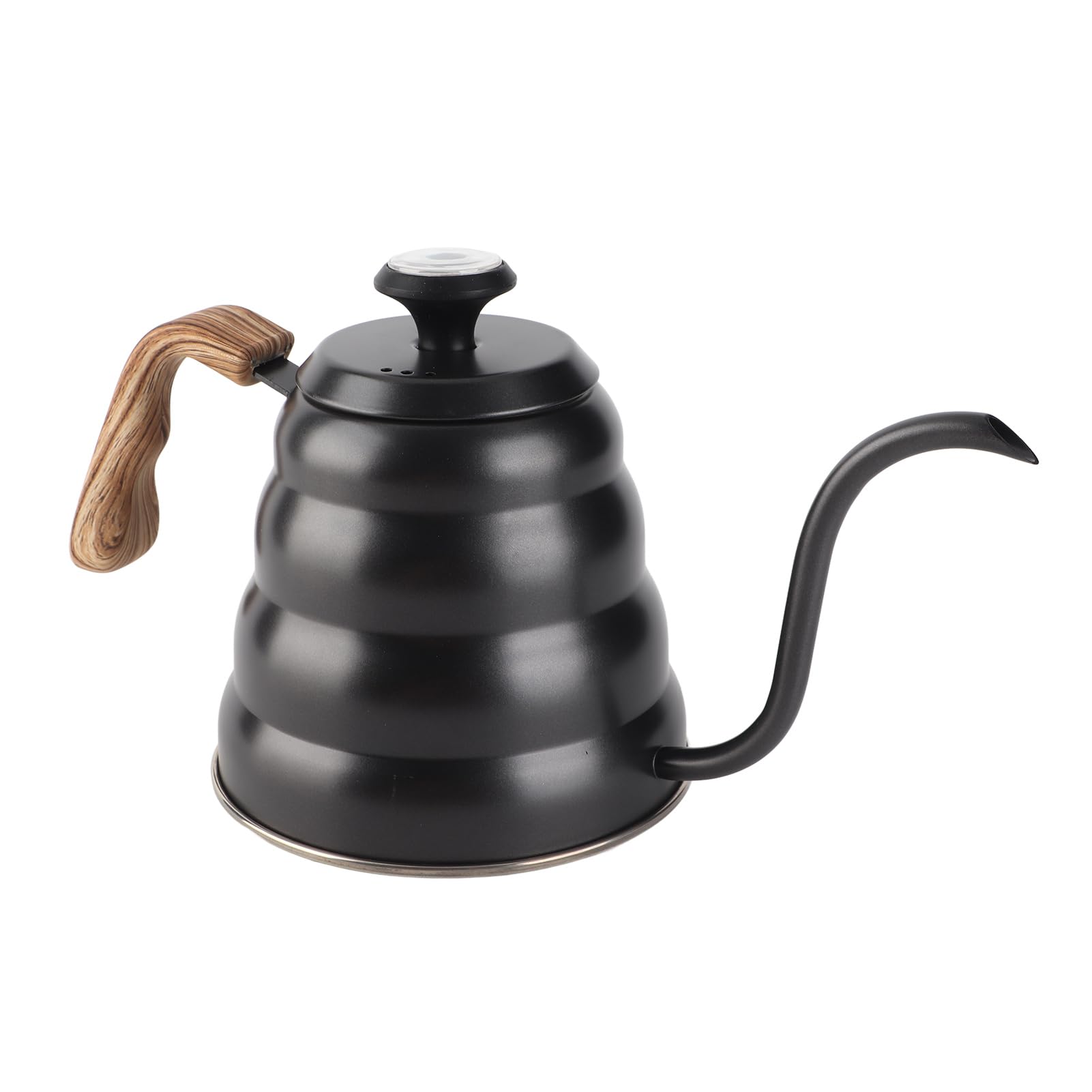 CHICIRIS Bollitore per caffè a Collo di Cigno da 1,2 Litri in Acciaio Inossidabile Elegante Gocciolatoio per gli Amanti del caffè con Termometro