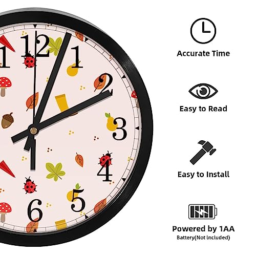 Horloge murale sans tic-tac à piles pour école bureau et salon - 3