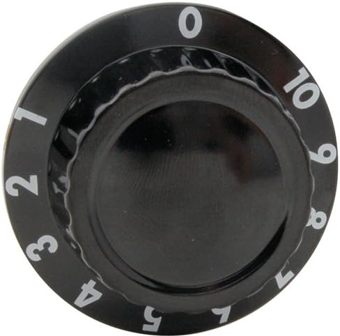 APW Wyott 56505 Knob, Black, 1-10
