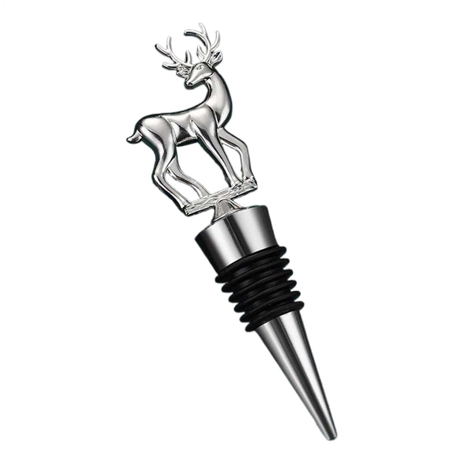 Deer Wine Bottle Stopper - Airtight Seal Wine Bottle Stopper,Leakproof Home Bar Beverage Sealer Corks for Drinks Vinegar Olive Oil Champagne