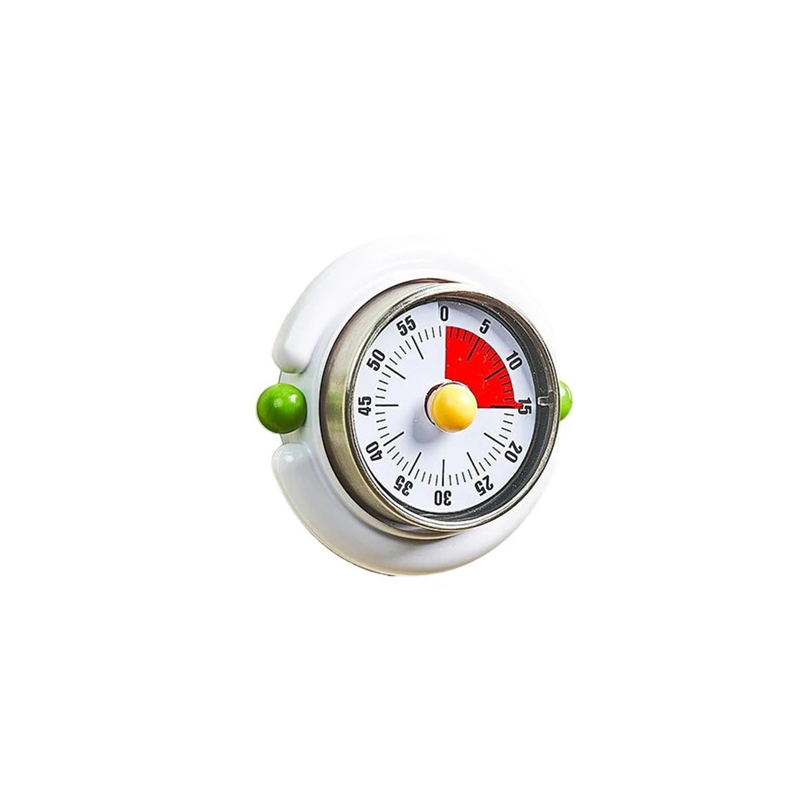 Temporizador de Cocina mecánico magnético | Herramienta de sincronización de cuenta regresiva for cocinar(WHITE)