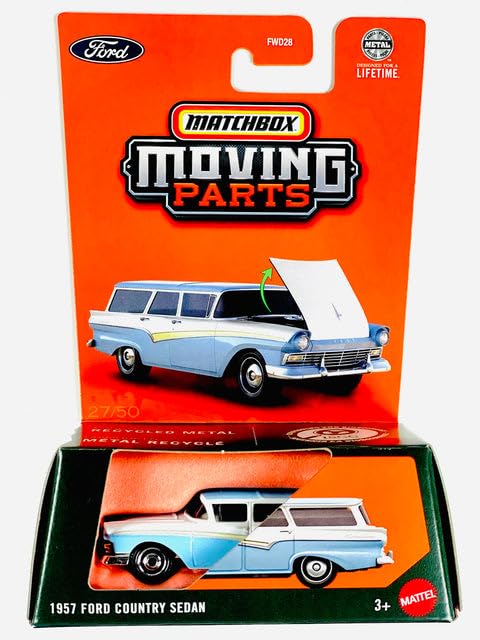 Hot Wheels Match Box Moving Parts 1957 Ford Country Sedan for 3