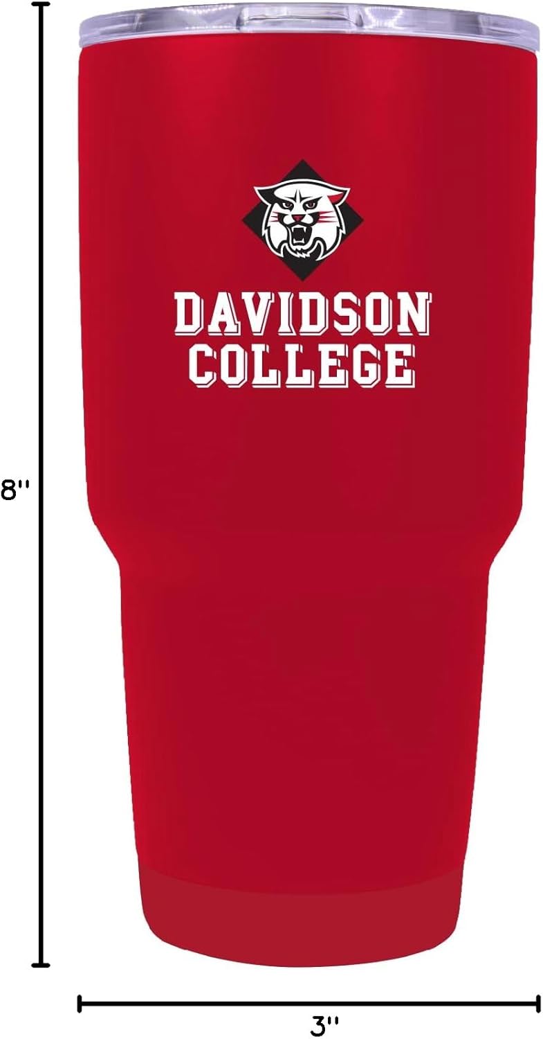 R and R Imports Davidson College 24 oz Insulated Stainless Steel Tumbler Red Officially Licensed Collegiate Product