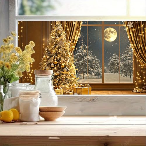 Película Adhesiva Navideña para Ventanas 39.3×17.7 pulg miniatura 2