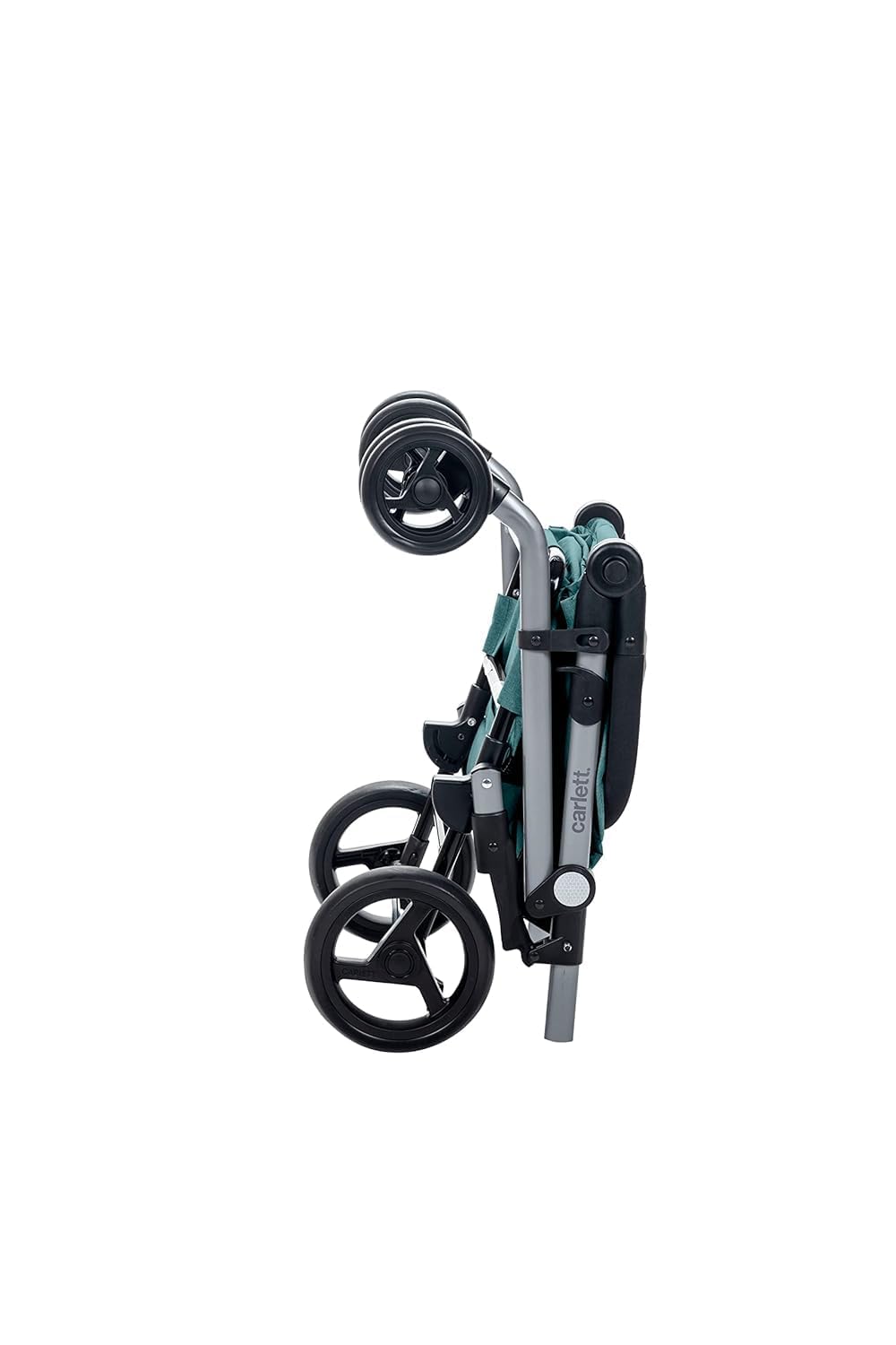 Carlett Carro de la Compra 4 Ruedas Plegable, Bolsa Extraíble de Gran Capacidad 53L/15Kg y Bolsa Térmica 10L, Manillar Regulable, Freno de Seguridad, Convertible a 2 Ruedas, Classic Duo, Color Verde