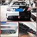 MCARCAR KIT Rear Diffuser for Mercedes Benz C Class W205 C200 C250 C300 C350 C400 Sport C43 AMG Sedan 2015-2021 PP Under Bumper Chin Diffuser Lip Splitter with Exhaust Tips