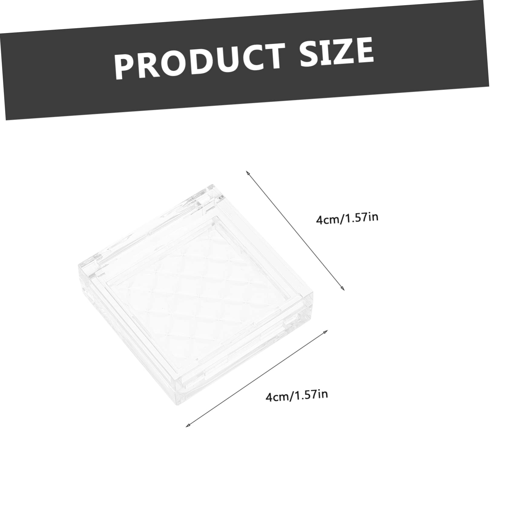 SHERCHPRY 5Pcs Empty Highlighter Cases Lipstick Storage Containers Compact Cosmetics Tray for Travel DIY Makeup Organizer for Blush Eyebrow Powder Lipstick Eye Shadow