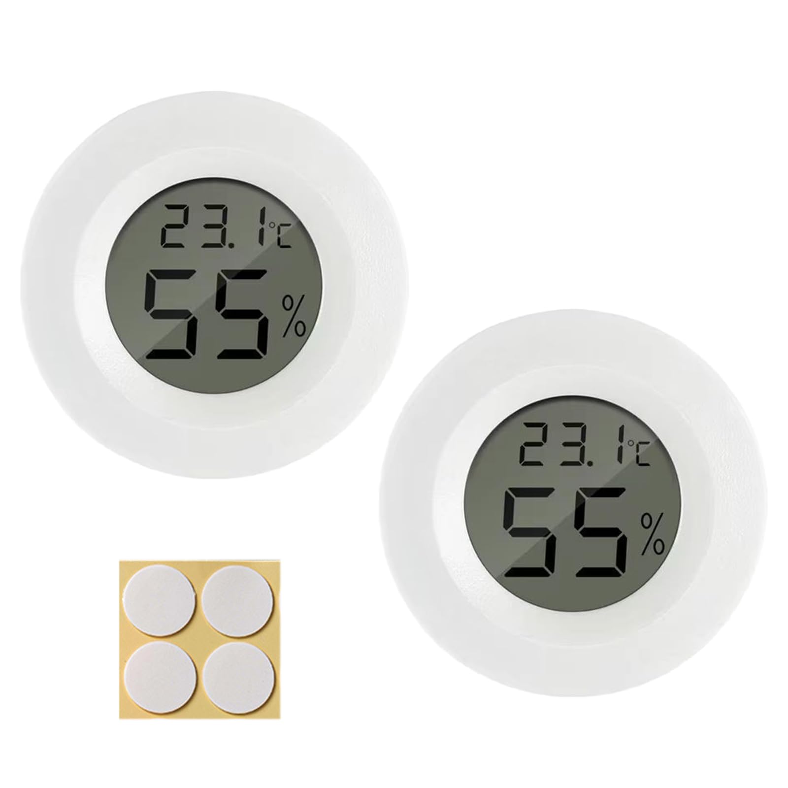 2 Pcs Reptile Thermometer, Reptile Tank Accessories, Digital Thermometer Hygrometer