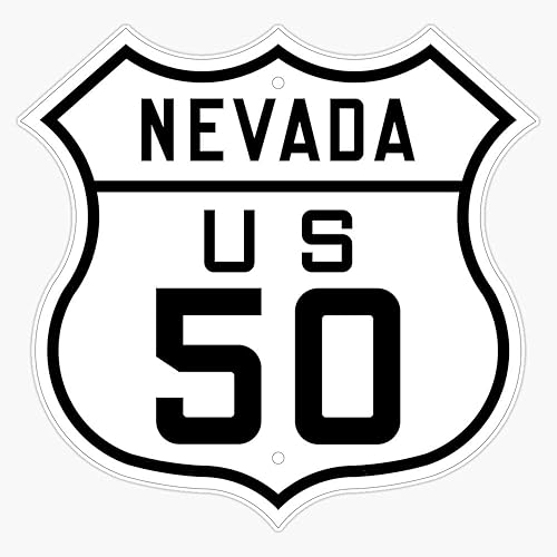 Miniatura 1 de Us Highway 50 Nevada (1926)  Adhesivo de vinilo de pared para parachoques de computadora portátil (RDB-USA-STICKERS-4656)