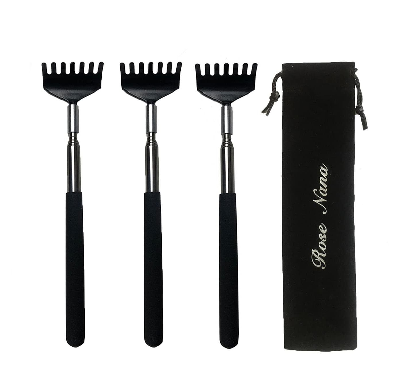 Amazon.co.jp: 孫の手 伸縮自在 携帯 ステンレス製 背中かき棒