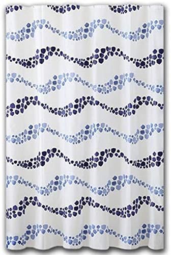 APOLLO Shower Curtain PEVA Wave, Multi-Colour, 180x180x0