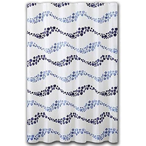 APOLLO Multi-Colour PEVA Shower Curtain Cover