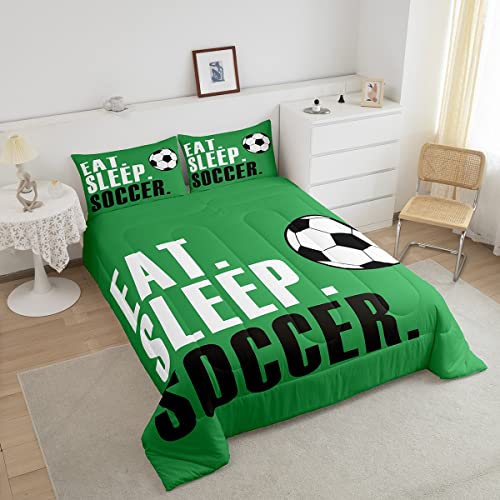Image of Feelyou Football Bedding Set King Size 3Pcs for Boys Girls Women Men