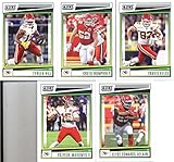 2022 Score Veteran Kansas City Chiefs Team Set of 10 Cards: Tyreek Hill(#113), Creed Humphrey(#114), Travis Kelce(#115), Patrick Mahomes II(#116), Clyde Edwards-Helaire(#117), Frank Clark(#118), Charvarius Ward(#119), L'Jarius Sneed(#120), Dante Hall(#121), Jamaal Charles(#122) - GotBaseballCards