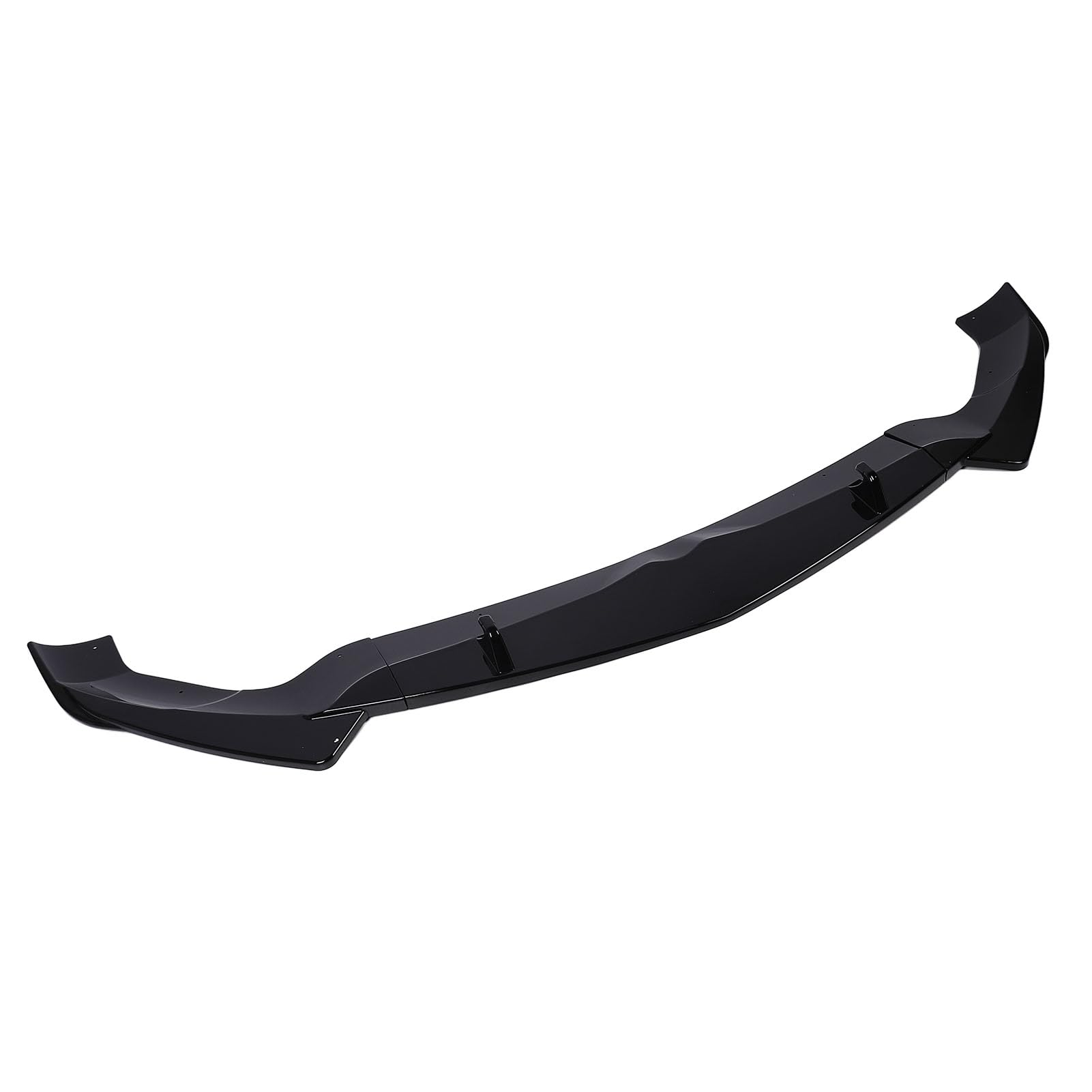Frontstoßstangen-Lippenspoiler, Glänzend Schwarz, Frontstoßstangen-Lippenspoiler-Splitter für Stelvio 2017 und Später, Verbessert den Sportlichen Look, Unterstützt Aerodynamische Balance,