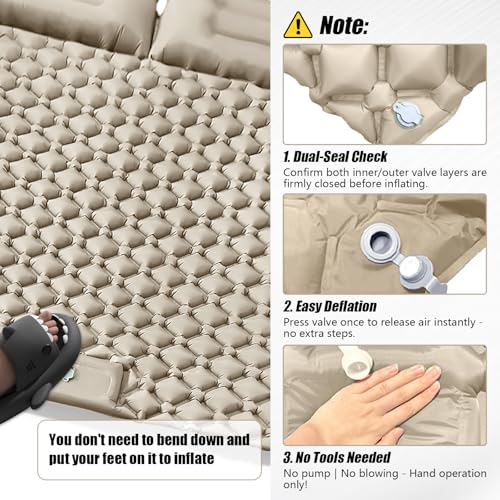 Matelas gonflable camping épais et confortable pour tente