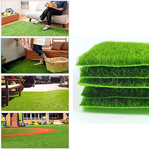 6 Pezzi Erba Artificiale Tappetino d'Erba Per Cani, Erba Artificiale Mini per Giardino Erba Decorazione, Prato Sintetico da Giardino, per Giardino, Terrazza, Balcone, Tavolo, Piano - Image 6