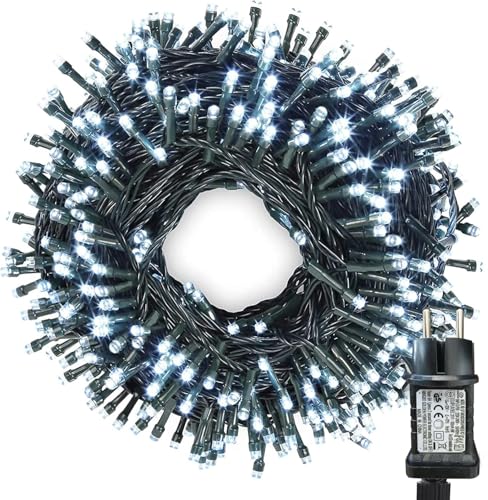iShabao 20m Lichterkette Weihnachtsbaum, 200 LED Lichterkette Außen...