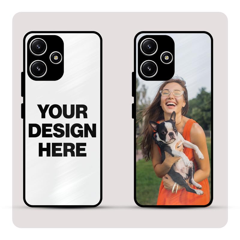 Image of Personalized Back Cover for Redmi 12 5G | Custom Case with Name, Photo or Logo | PrintShield Hybrid with Soft TPU Grip & Scratch Protection