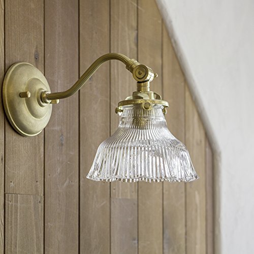 Amazon | アンティーク調ウォールランプ・ガラスシェード・ALZER