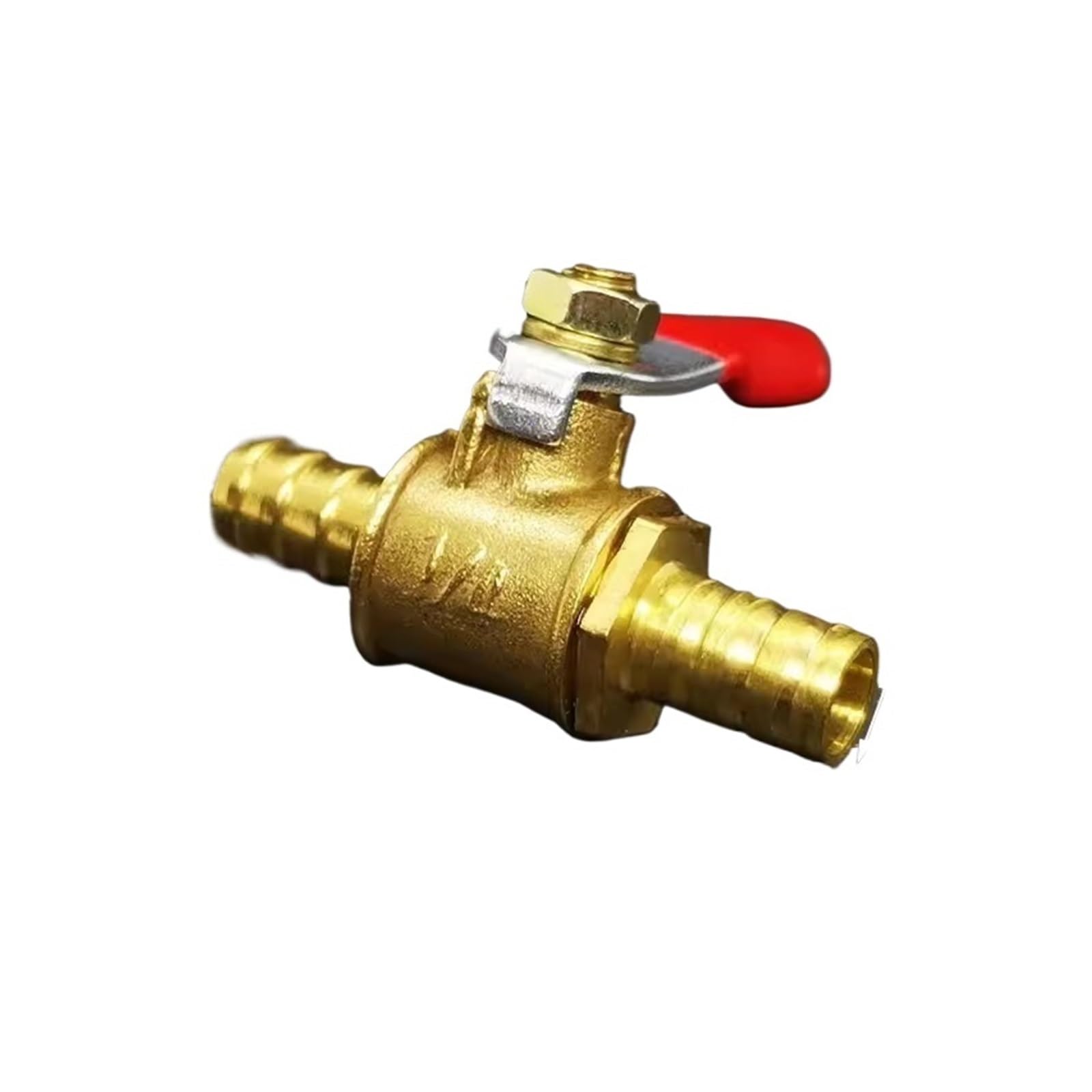 12mm Hose Two Way Brass Pneumatic Shut Off Ball Valve Pipe Fitting Connector