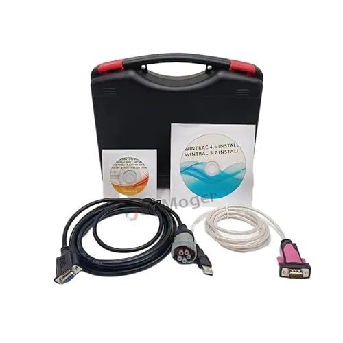 UeciMoger for Z-TEK FTDI chip USB Connector for Wintrac Thermo King Diagnostic Tool with V5.7 Software Diagnostic Cable Auto Scanner (Adapter with Software)