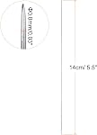 HARFINGTON 5Pcs Extra Fine Knitting Needles 0.8mm/0.03" Dia 14cm/ 5.5" Length Mini Double Pointed Stainless Steel Short Pin Needle for Sweater Clothing Sock