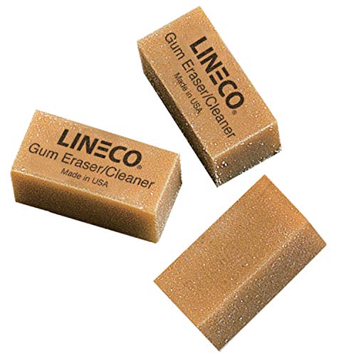 Lineco Art Gum Eraser. Safe and Useful on Cloth, Paper and Boards