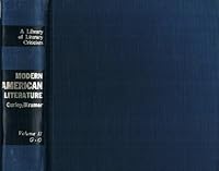 Modern American Literature 0804430489 Book Cover